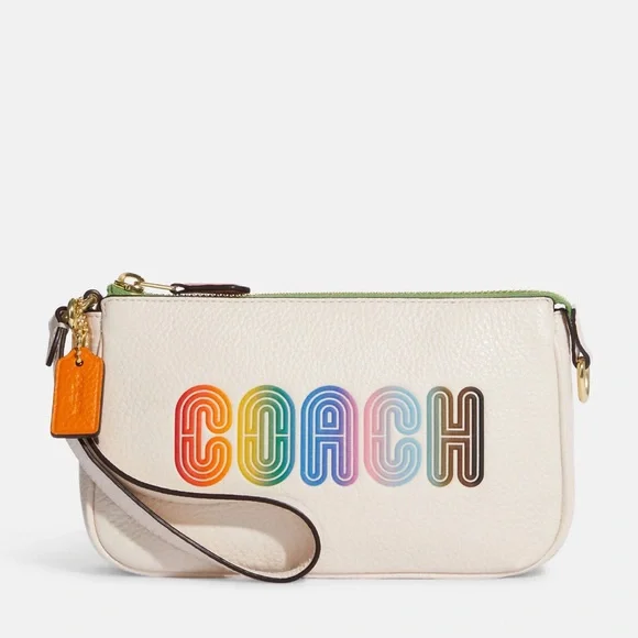 Coach Nolita 19 With Rainbow Coach 
Gold/Chalk Multi - Picture 2 of 16